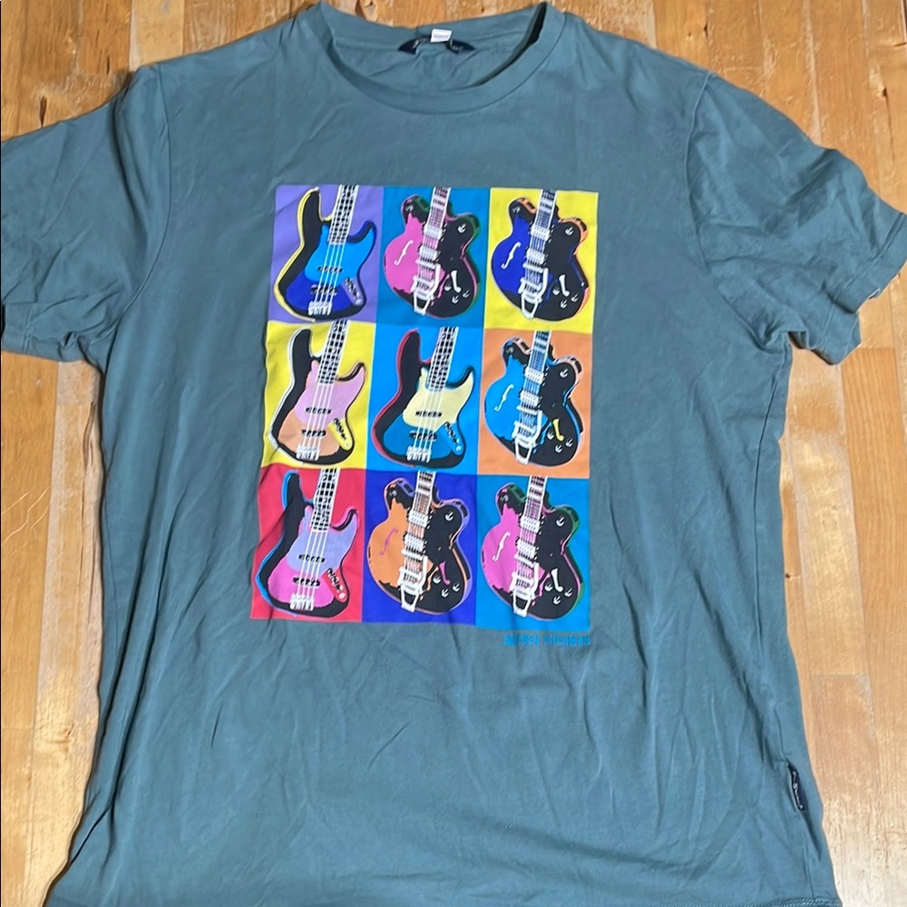 Ben Sherman Andy Warhol Guitar Print T-Shirt